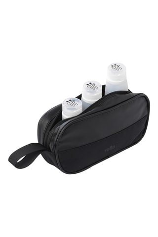 Trousse de toilette et flacons de voyage - 4 pièces