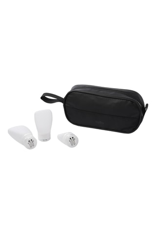 Trousse de toilette et flacons de voyage - 4 pièces