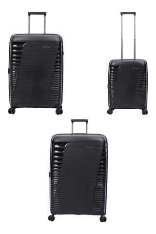 3 valises Traveler (S, M et L) - Noir - 55,66 et 76 cm