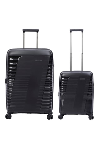 2 valises Traveler (S et M) - Noir - 55 et 66 cm