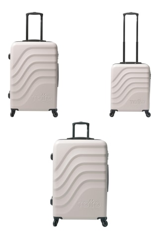 3 valises Bazy (S, M et L) - Beige - 54,68 et 78 cm