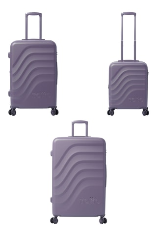 3 valises Bazy+ (S, M et L) - Violet - 54,69 et 79 cm