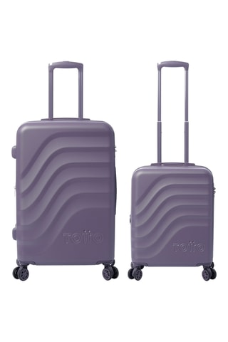 2 valises Bazy+ (S et M) - Violet - 54 et 69 cm