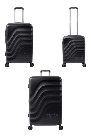 3 valises Bazy+ (S, M et L) - Noir - 54, 69 et 79 cm