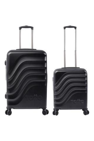 2 valises Bazy+ (S et M) - Noir - 54 et 69 cm
