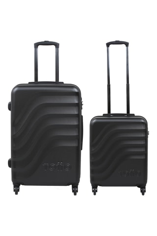 2 valises Bazy (S et M) - Noir - 54 et 68 cm