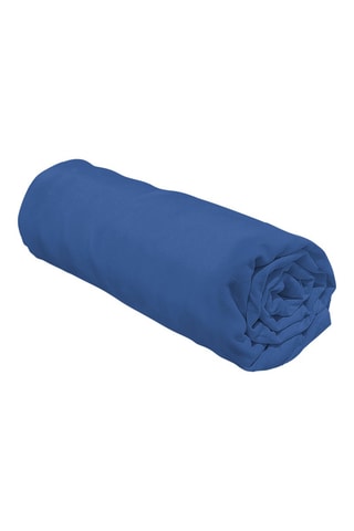 Sábana bajera de percal de algodón 80 hilos/cm² La Beguine - Índigo