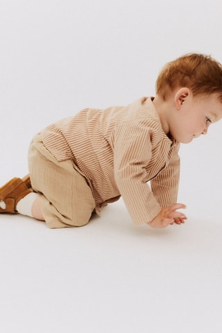 Short de algodón orgánico Luca - Beige