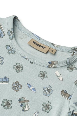 Body de algodón orgánico - Blanco, azul y verde