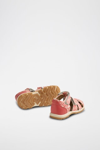 Sandalias de piel Frei - Blanco y naranja