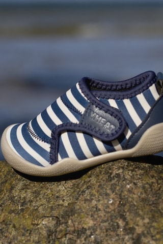 Slip-on Shawn - Beige, bianco e blu