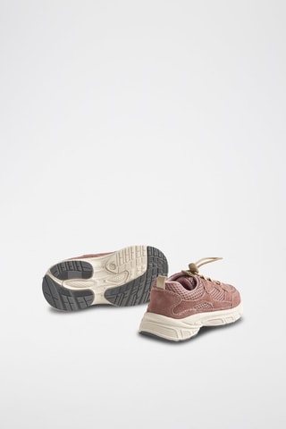Zapatillas de nobuk Arthur - Beige y rosa