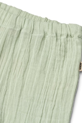 Short de algodón orgánico Luca - Verde y marrón
