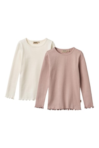 2 camisetas de algodón orgánico - Rosa