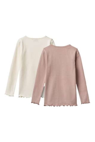2 camisetas de algodón orgánico - Rosa