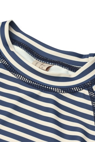 Camiseta de baño Dilan - Blanco, beige y azul