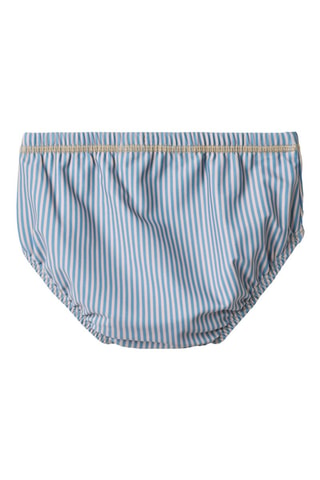 Bañador estilo slip Philip - Blanco, beige y azul