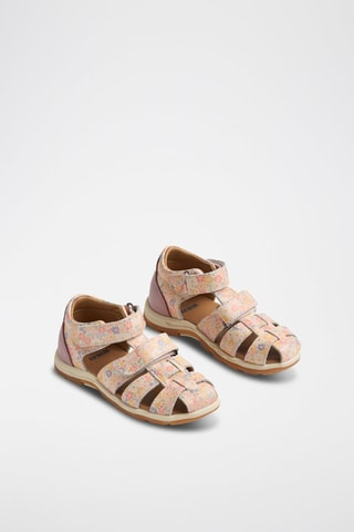 Sandalias de piel Frei - Blanco, azul y rosa