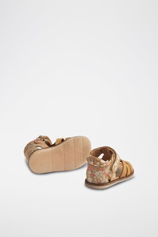 Sandalias de nobuk Bray - Beige, blanco y rosa
