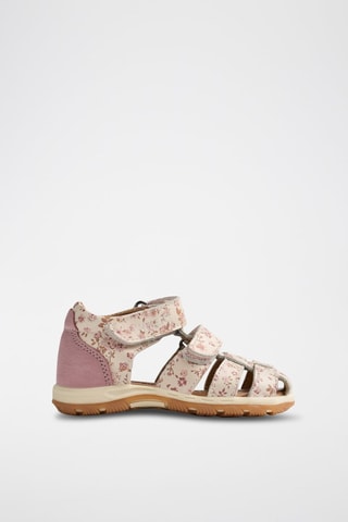 Sandalias de piel Frei - Blanco y rosa