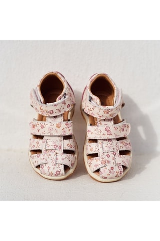 Sandalias de piel Frei - Blanco y rosa