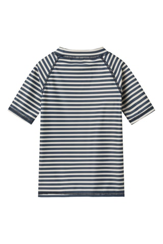 Camiseta de baño Jackie - Blanco y azul