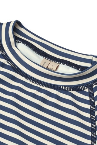 Camiseta de baño Jackie - Blanco y azul