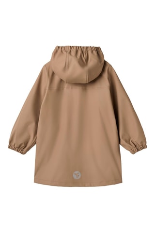 Chaqueta con capucha - Beige y gris