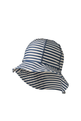 Gorro bucket Bora - Blanco, azul y gris