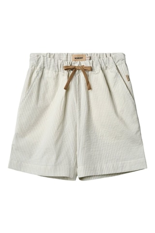 Short de algodón orgánico Cuba - Negro, beige y azul