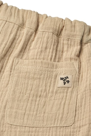 Short de algodón orgánico Atlasz - Negro y beige