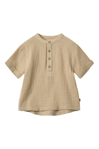 Camiseta de algodón orgánico Svend - Beige