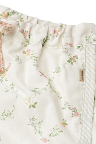 Short de algodón orgánico Inger - Blanco, verde y rosa