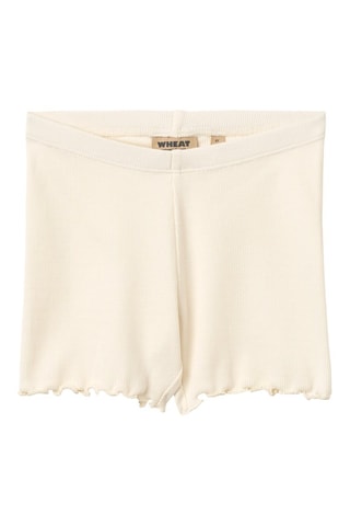 Short de algodón orgánico Sine - Blanco