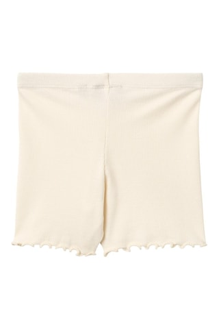 Short de algodón orgánico Sine - Blanco