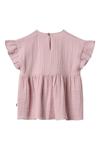 Vestido de algodón orgánico Thit - Violeta