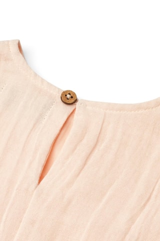 Vestido de algodón orgánico Thit - Rosa