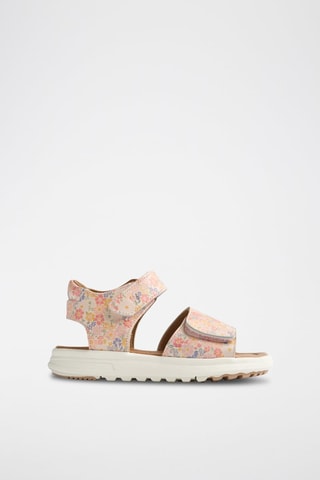 Sandalias de piel Mille - Azul, naranja y rosa