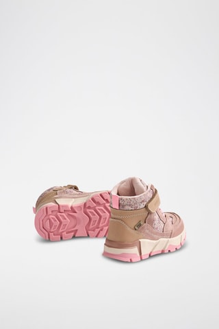 Zapatillas altas de piel - Rosa