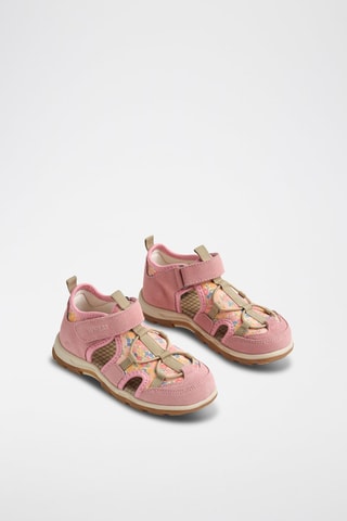 Sandalias de nobuk Mingi - Blanco, azul y rosa