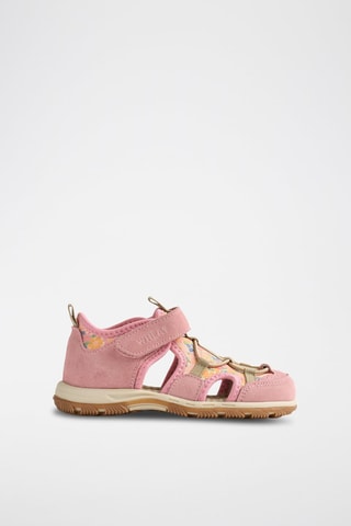 Sandalias de nobuk Mingi - Blanco, azul y rosa