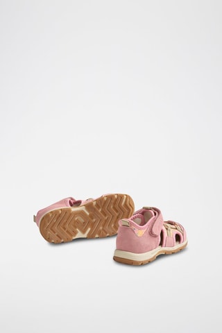 Sandalias de nobuk Mingi - Blanco, azul y rosa