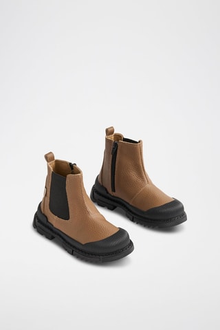 Botas de piel - Marrón