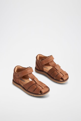Sandali in pelle Sky - Beige e marrone