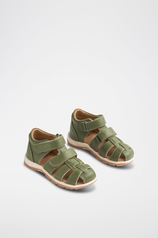 Sandalias de piel Frei - Blanco, beige y verde