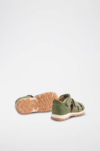 Sandalias de piel Frei - Blanco, beige y verde