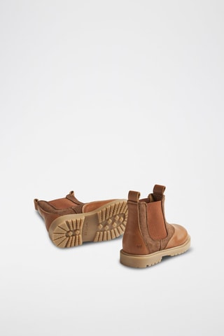 Botines Chelsea de piel - Marrón