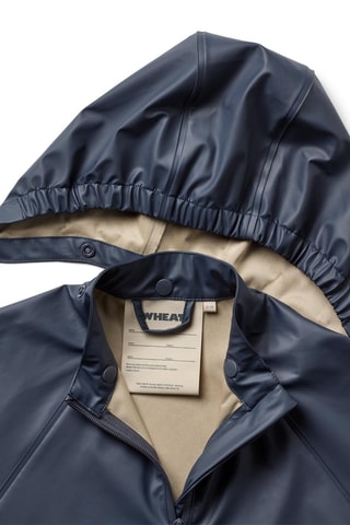 Impermeable con capucha - Azul
