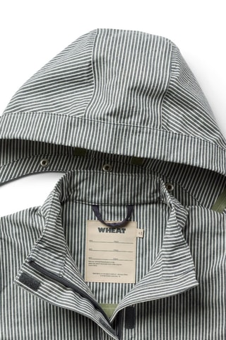 Parka de algodón orgánico - Blanco y azul