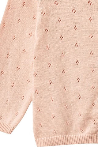 Cárdigan de algodón orgánico - Rosa